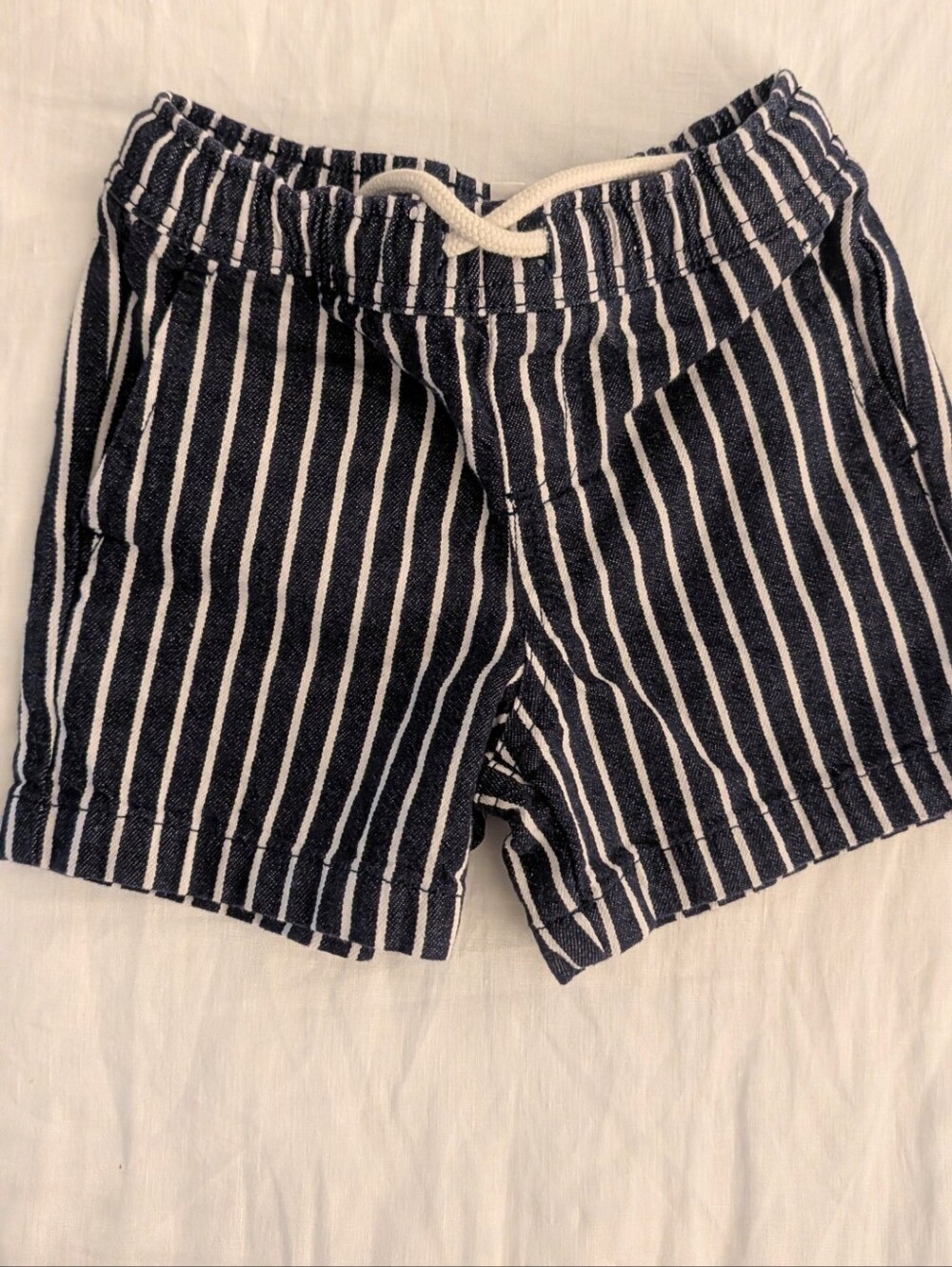 Striped Navy and White Shorts Seed 2
